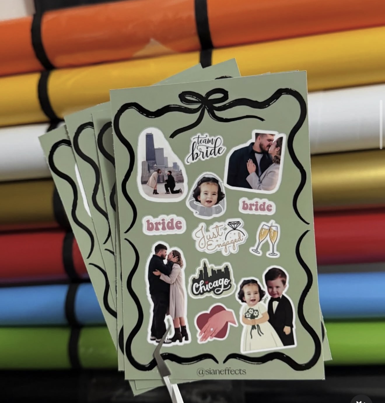 Planillas de Stickers en Papel Fotográfico