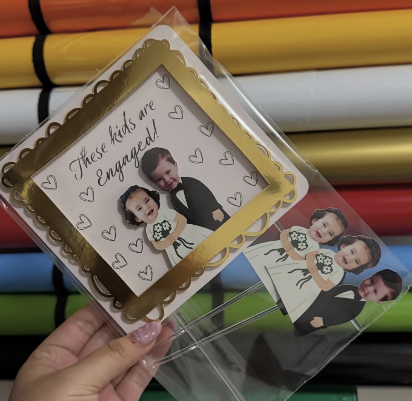 Cake Topper Premium con Realce 3D